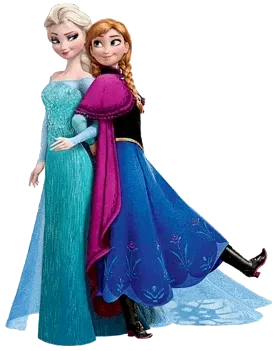 Anna Elsa Princesas Disney - Frozen
