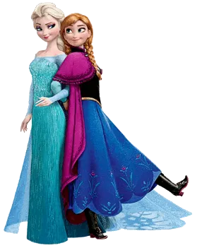 Anna Elsa Princesas Disney - Frozen