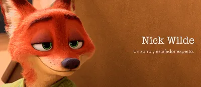 Nick Wilde - Zootrópolis (clásicos disney)