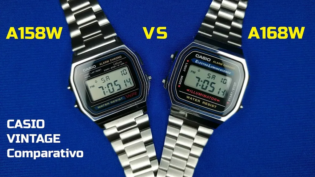 Miniatura del vídeo de JC Relojes que compara el Casio A168 y el A158